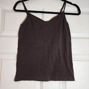 G Wheels Dark Gray/Brown Shapewear Tank L
